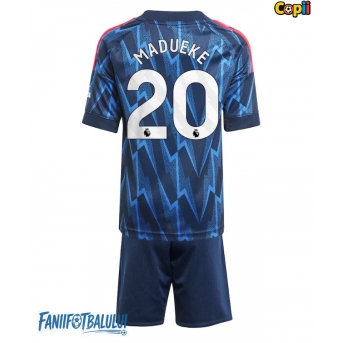 Arsenal Noni Madueke #20 Echipament de Fotbal Replică 2025-26 Copii Deplasare (+ Șorturi)